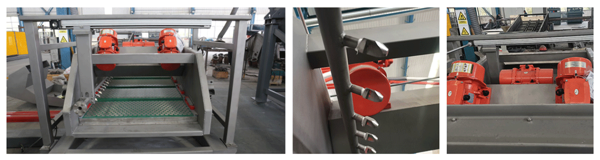 Fully automatic self-cleaning rectangular vibrating screen product structure.png